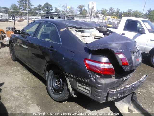 4T1BE46K38U761521 - 2008 TOYOTA CAMRY CE/LE/XLE/SE GRAY photo 3
