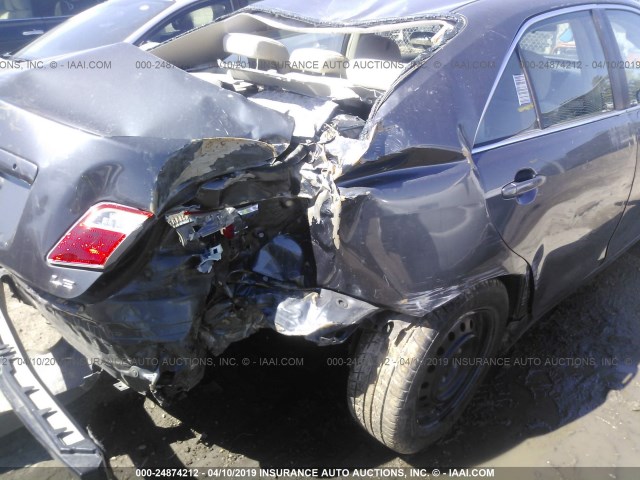 4T1BE46K38U761521 - 2008 TOYOTA CAMRY CE/LE/XLE/SE GRAY photo 6