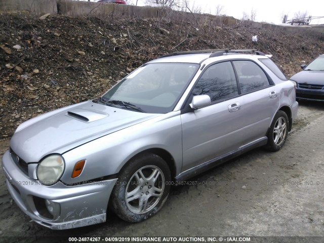 JF1GG29612H812186 - 2002 SUBARU IMPREZA WRX SILVER photo 2