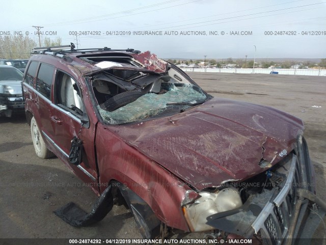 1J8HR68297C627380 - 2007 JEEP GRAND CHEROKEE OVERLAND RED photo 6