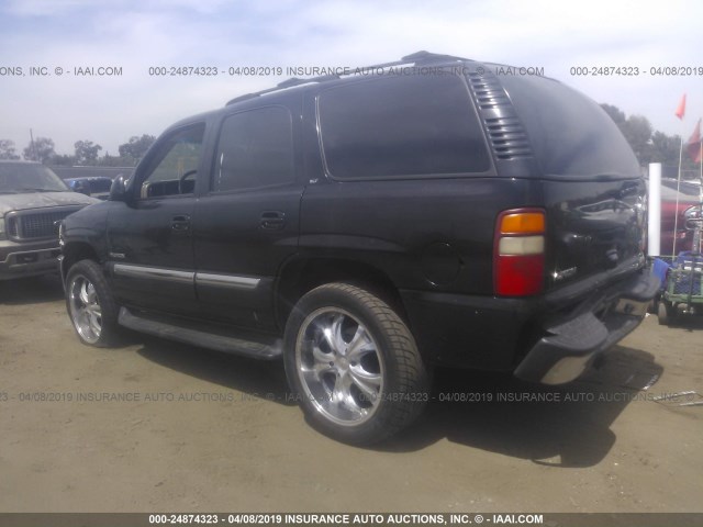 1GKEC13V53R301765 - 2003 GMC YUKON BLACK photo 3