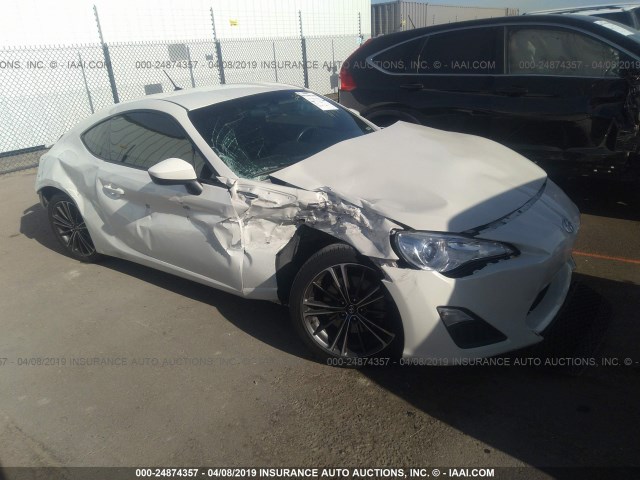 JF1ZNAA17E8700019 - 2014 TOYOTA SCION FR-S WHITE photo 1