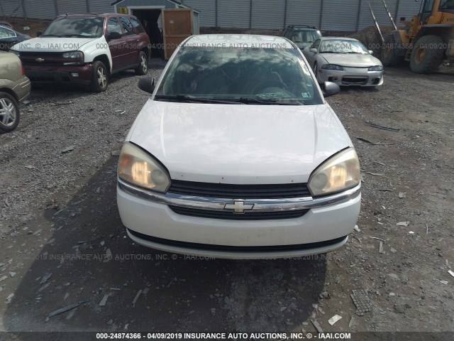 1G1ZT52845F253978 - 2005 CHEVROLET MALIBU LS WHITE photo 6