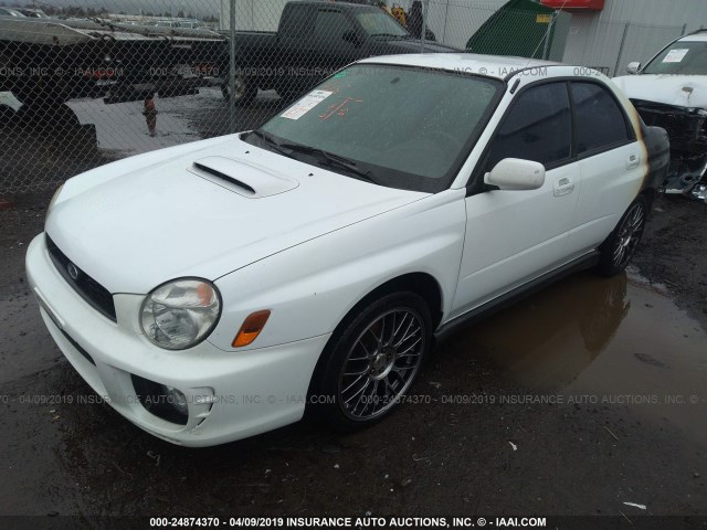 JF1GD29623G512320 - 2003 SUBARU IMPREZA WRX WHITE photo 2