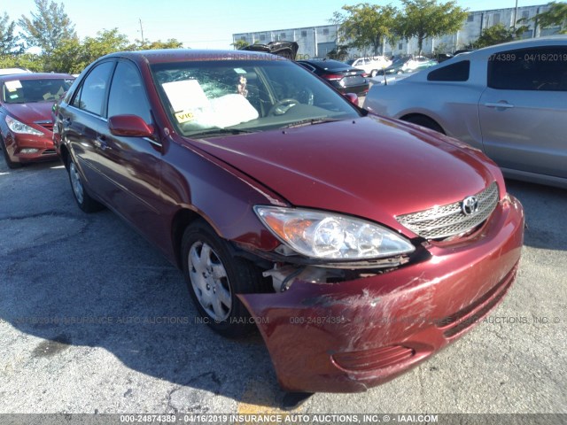 JTDBE32K030190252 - 2003 TOYOTA CAMRY LE/XLE Rot Foto 1