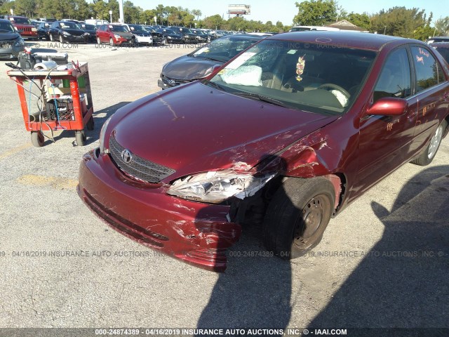 JTDBE32K030190252 - 2003 TOYOTA CAMRY LE/XLE Rot Foto 6