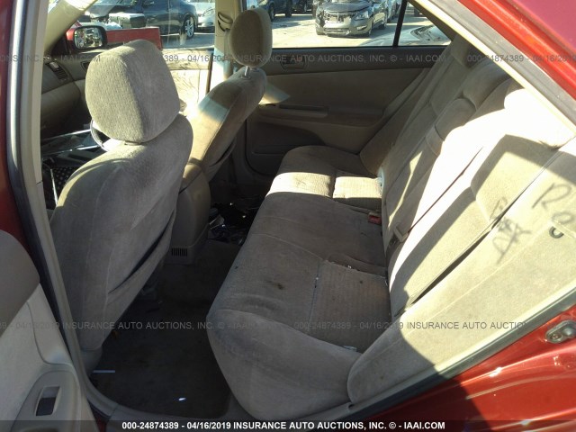 JTDBE32K030190252 - 2003 TOYOTA CAMRY LE/XLE Rot Foto 8