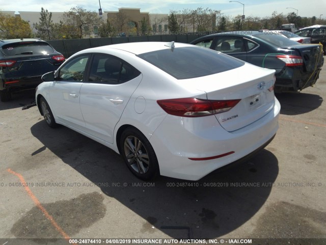 5NPD84LF0HH020572 - 2017 HYUNDAI ELANTRA SE/VALUE/LIMITED WHITE photo 3