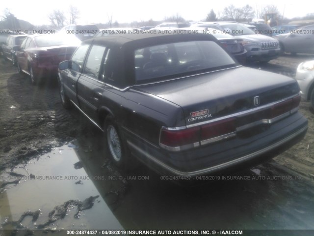 1LNLM9849PY601069 - 1993 LINCOLN CONTINENTAL SIGNATURE BLACK photo 3