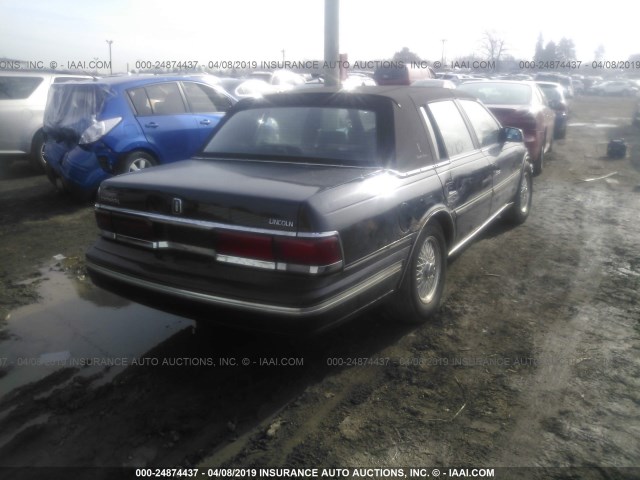 1LNLM9849PY601069 - 1993 LINCOLN CONTINENTAL SIGNATURE BLACK photo 4