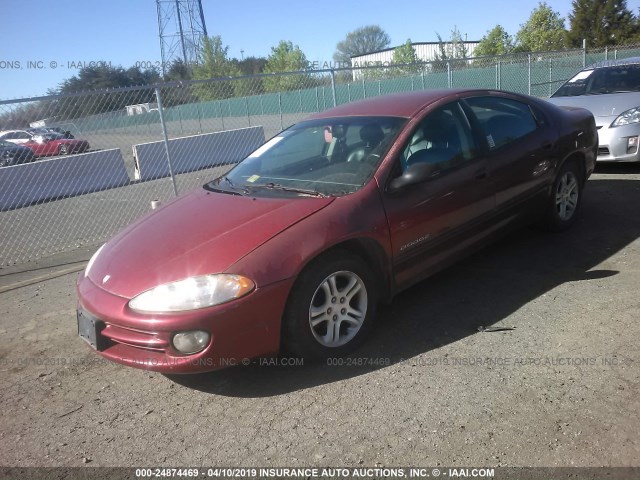 2B3HD56J3YH387379 - 2000 DODGE INTREPID ES RED photo 2