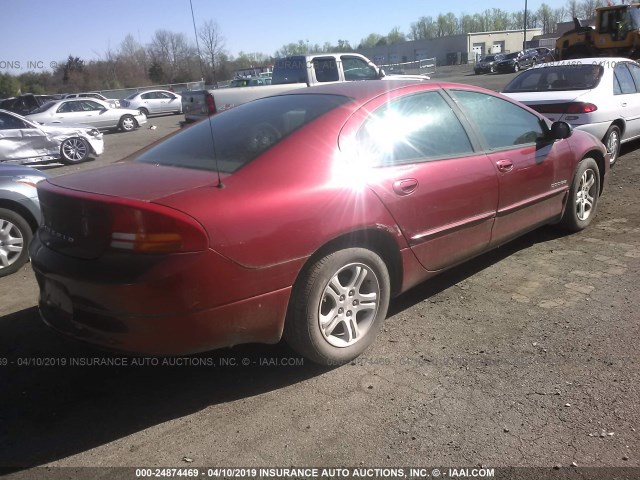 2B3HD56J3YH387379 - 2000 DODGE INTREPID ES RED photo 4