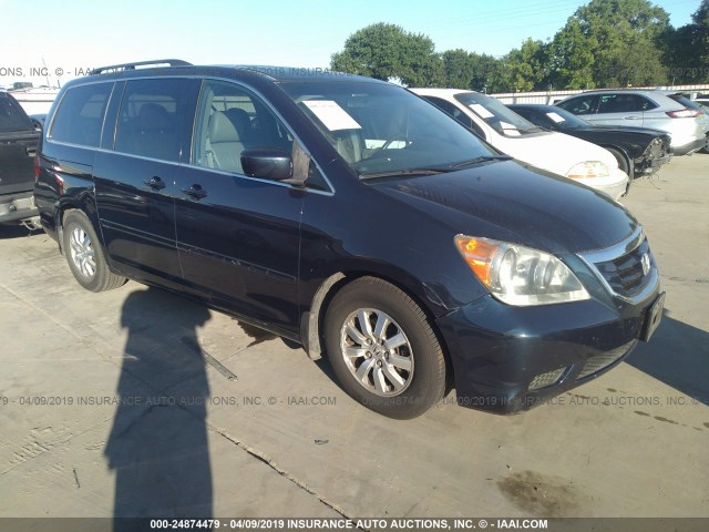 5FNRL38719B048994 - 2009 HONDA ODYSSEY EXL BLUE photo 1