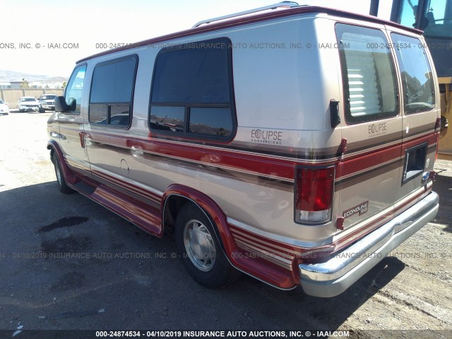 1FDEE1469VHA42263 - 1997 FORD ECONOLINE E150 VAN RED photo 3