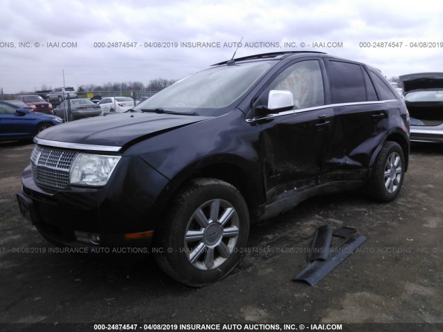 2LMDU68C97BJ26857 - 2007 LINCOLN MKX BLACK photo 2