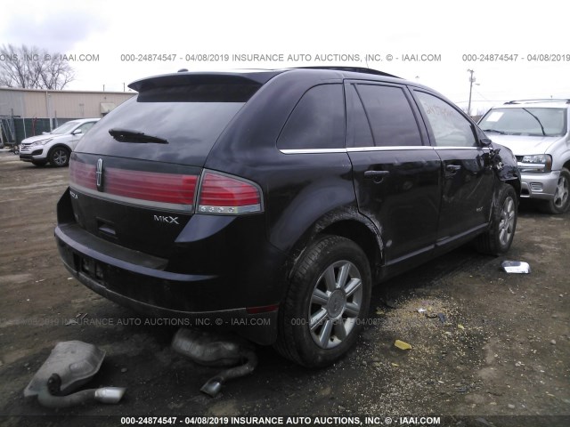 2LMDU68C97BJ26857 - 2007 LINCOLN MKX BLACK photo 4