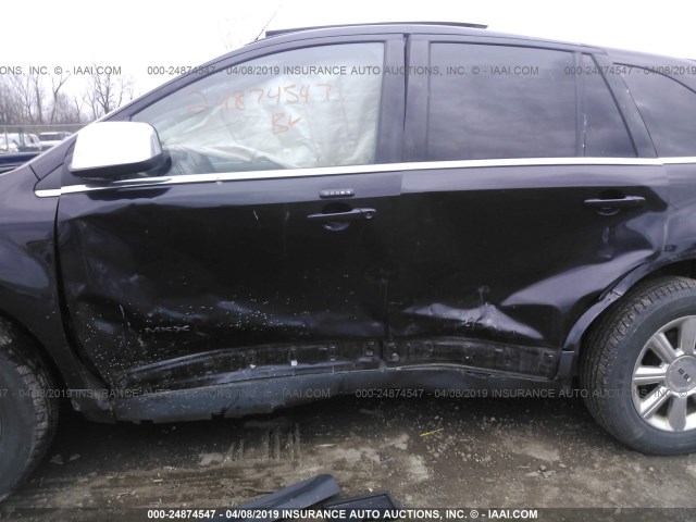 2LMDU68C97BJ26857 - 2007 LINCOLN MKX BLACK photo 6