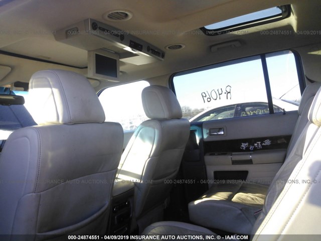 2FMEK63C39BA06455 - 2009 FORD FLEX LIMITED BURGUNDY photo 8