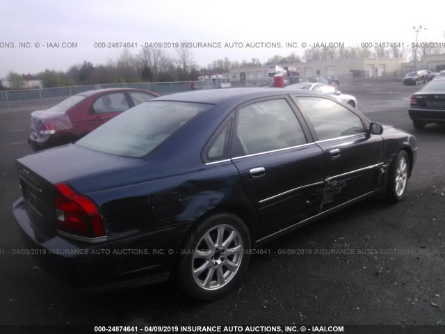 YV1TS59H741370109 - 2004 VOLVO S80 2.5T BLUE photo 6