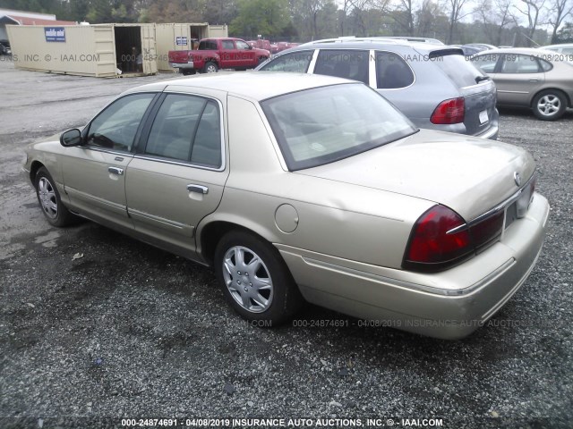 2MEFM74W1YX727875 - 2000 MERCURY GRAND MARQUIS GS BEIGE photo 3