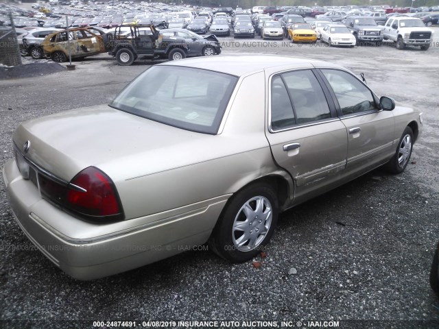 2MEFM74W1YX727875 - 2000 MERCURY GRAND MARQUIS GS BEIGE photo 4