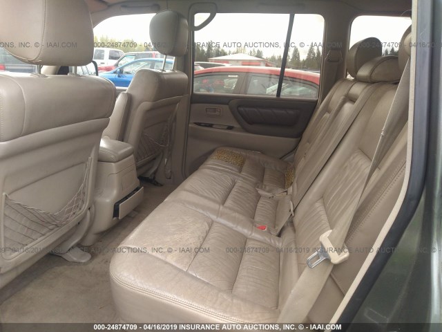 JT3HT05J7Y0105811 - 2000 TOYOTA LAND CRUISER  GRAY photo 8