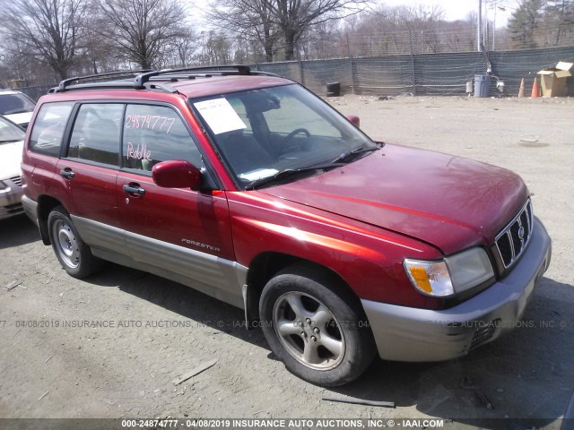 JF1SF65592H722401 - 2002 SUBARU FORESTER S RED photo 1