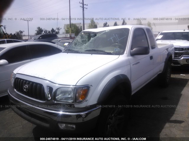 5TESM92N54Z412382 - 2004 TOYOTA TACOMA XTRACAB PRERUNNER თეთრი ფოტო 2