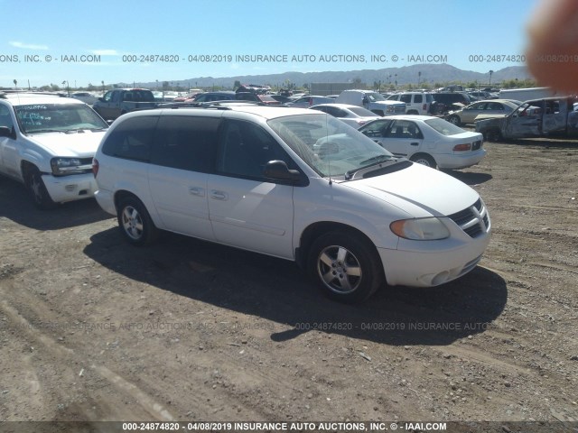 2D4GP44L77R250991 - 2007 DODGE GRAND CARAVAN SXT WHITE photo 1