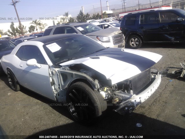 2C3CDYAG5EH270490 - 2014 DODGE CHALLENGER SXT WHITE photo 1