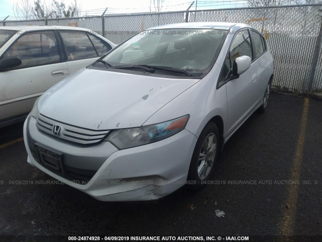 JHMZE2H72AS038954 - 2010 HONDA INSIGHT EX WHITE photo 2