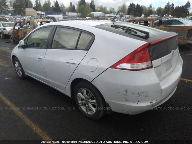 JHMZE2H72AS038954 - 2010 HONDA INSIGHT EX WHITE photo 3