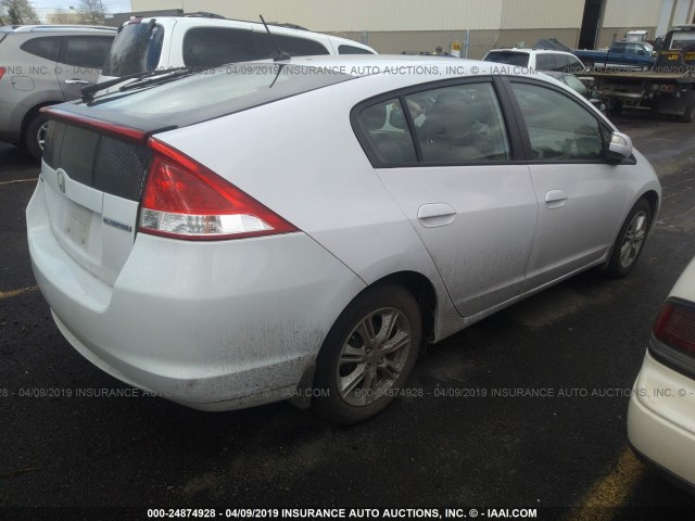 JHMZE2H72AS038954 - 2010 HONDA INSIGHT EX WHITE photo 4