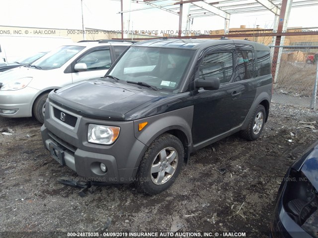 5J6YH17523L008200 - 2003 HONDA ELEMENT EX BLACK photo 2