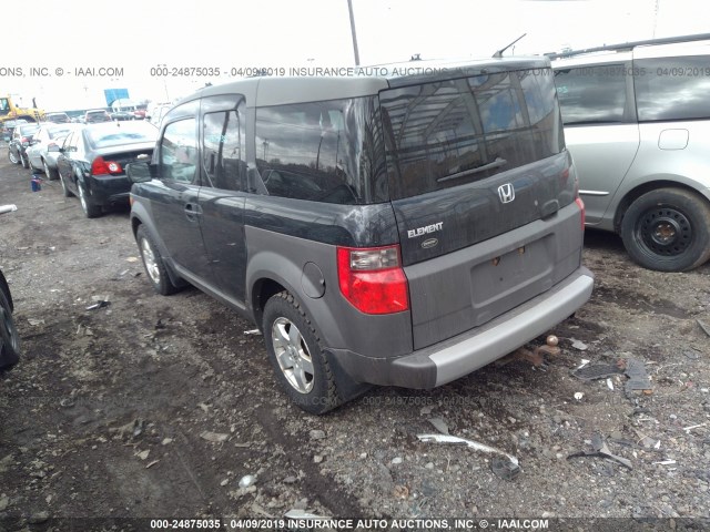 5J6YH17523L008200 - 2003 HONDA ELEMENT EX BLACK photo 3