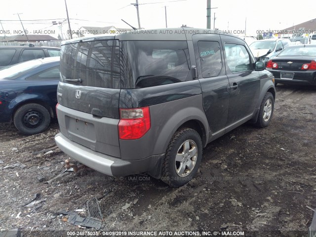 5J6YH17523L008200 - 2003 HONDA ELEMENT EX BLACK photo 4