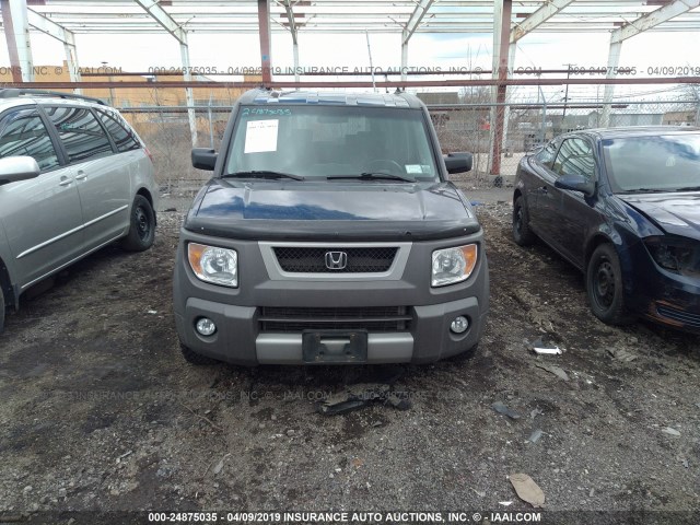 5J6YH17523L008200 - 2003 HONDA ELEMENT EX BLACK photo 6