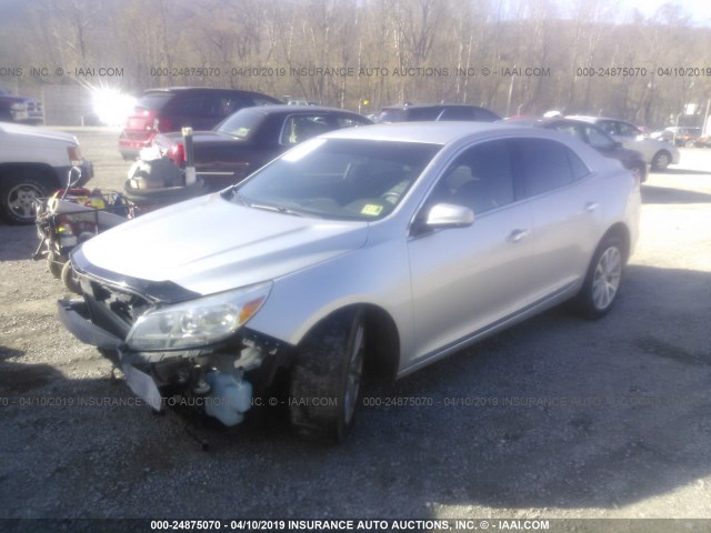 1G11H5SA0DU125782 - 2013 CHEVROLET MALIBU LTZ SILVER photo 2