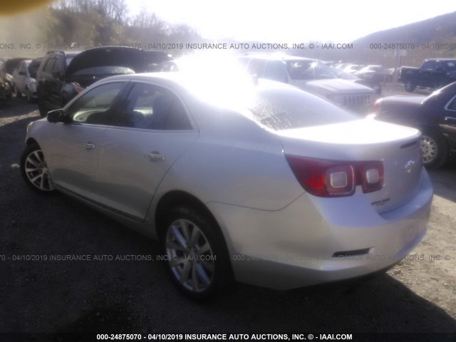 1G11H5SA0DU125782 - 2013 CHEVROLET MALIBU LTZ SILVER photo 3