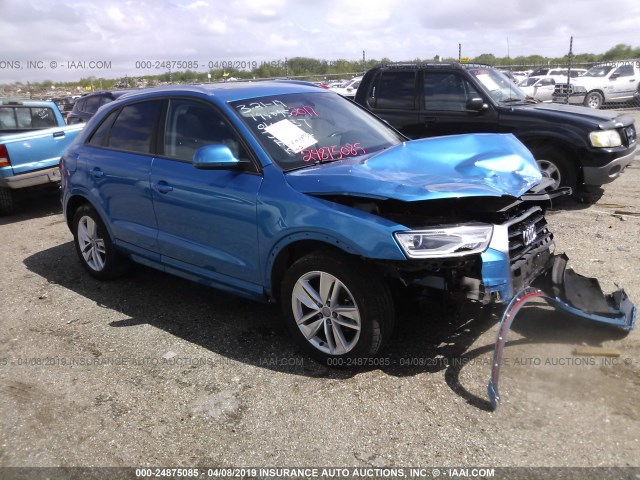 WA1BCCFS7HR014537 - 2017 AUDI Q3 PREMIUM BLUE photo 1