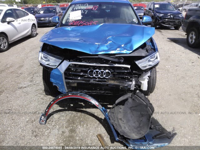 WA1BCCFS7HR014537 - 2017 AUDI Q3 PREMIUM BLUE photo 6