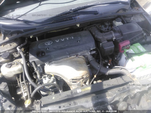 JTKDE177460141442 - 2006 TOYOTA SCION TC შავი ფოტო 10