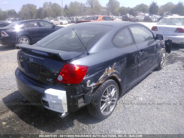 JTKDE177460141442 - 2006 TOYOTA SCION TC შავი ფოტო 4