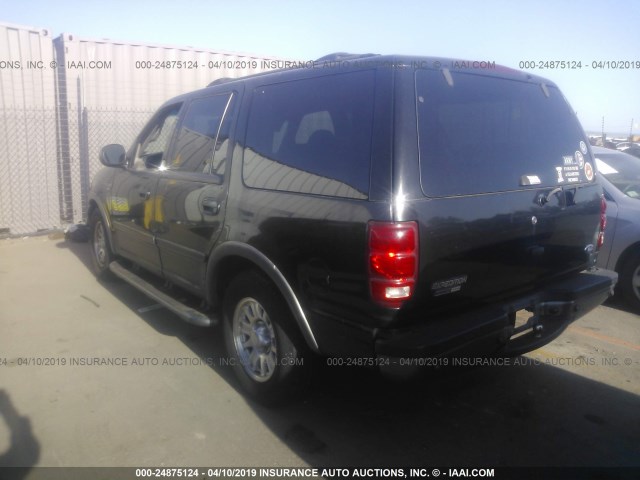 1FMEU15L7YLB30088 - 2000 FORD EXPEDITION XLT BLACK photo 3