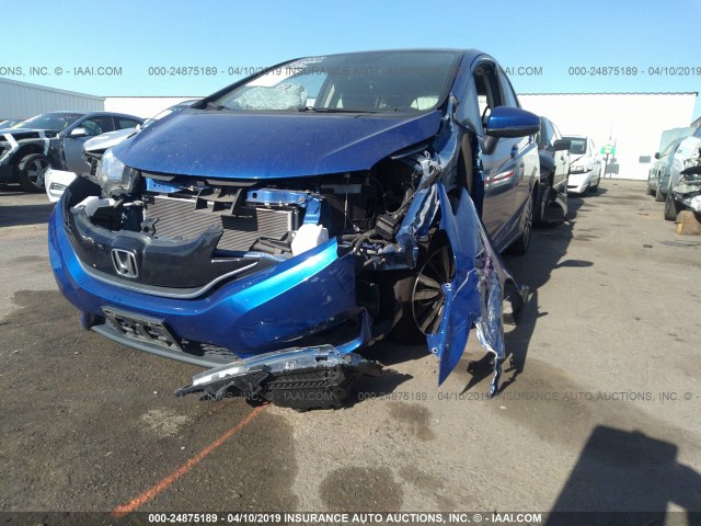 JHMGK5H72GX019365 - 2016 HONDA FIT EX/EXL BLUE photo 2