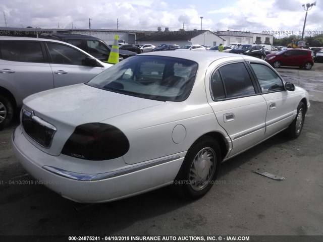 1LNFM97V0WY739492 - 1998 LINCOLN CONTINENTAL  WHITE photo 4