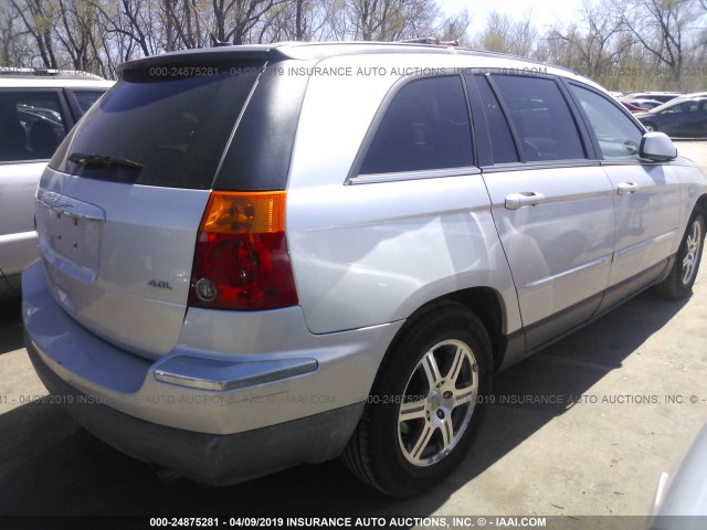 2A8GM68X97R256315 - 2007 CHRYSLER PACIFICA TOURING SILVER photo 4