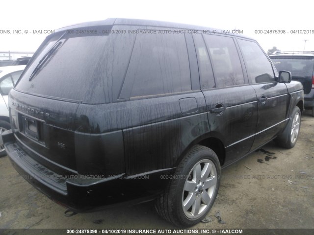 SALME11484A145760 - 2004 LAND ROVER RANGE ROVER HSE BLACK photo 4