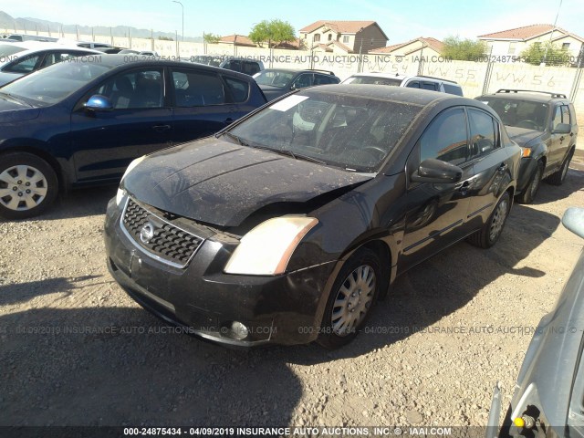 3N1AB61E78L630014 - 2008 NISSAN SENTRA 2.0/2.0S/2.0SL BLACK photo 2