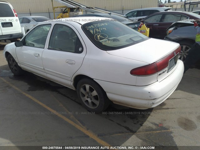 1MELM6536WK602176 - 1998 MERCURY MYSTIQUE GS/SPREE/SPORT WHITE photo 3